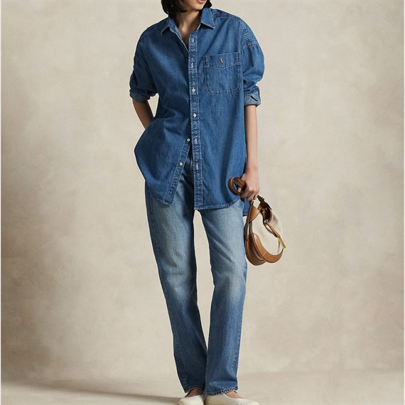 Polo Ralph Lauren Oversized Denim Skjorte, Golfito Wash